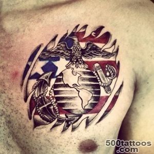 Marine tattoos design, idea, image