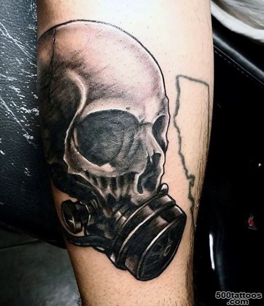 100 Gas Mask Tattoo Designs For Men   Breath Of Fresh Ideas_31