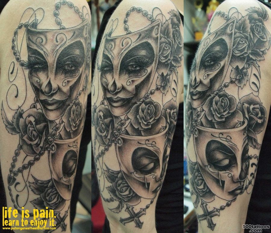 Mask Tattoos, Designs And Ideas  Page 32_11
