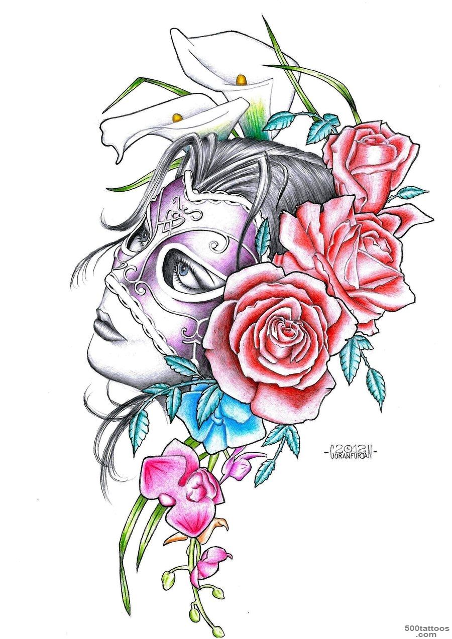 Mask Tattoos, Designs And Ideas  Page 32_41