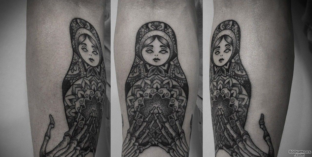 Fantasy Matryoshka Tattoo On Full Sleeve by Cia Tattoo_38