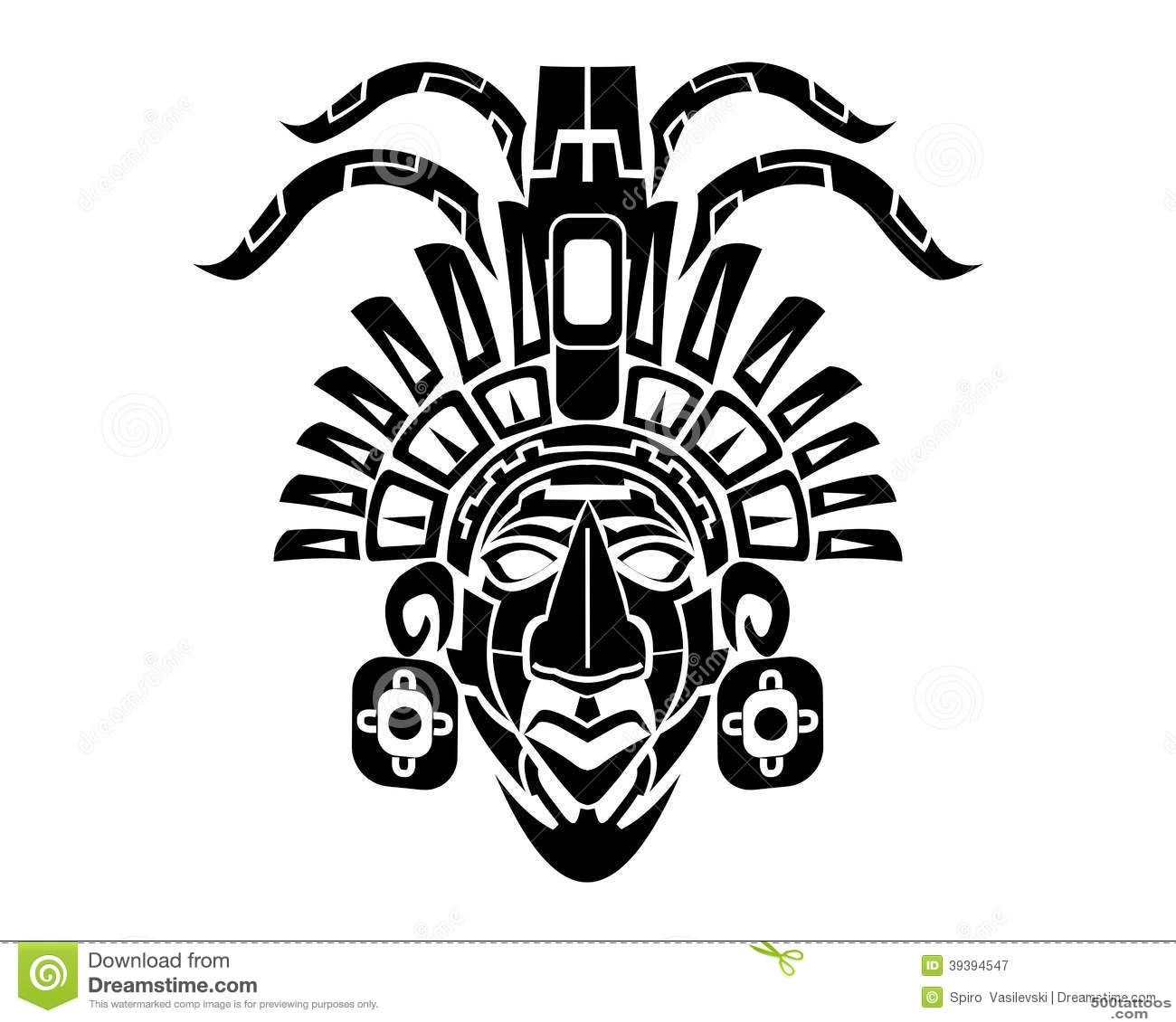 Mayan Mack Tribal Tattoo Stock Vector   Image 39394547_43