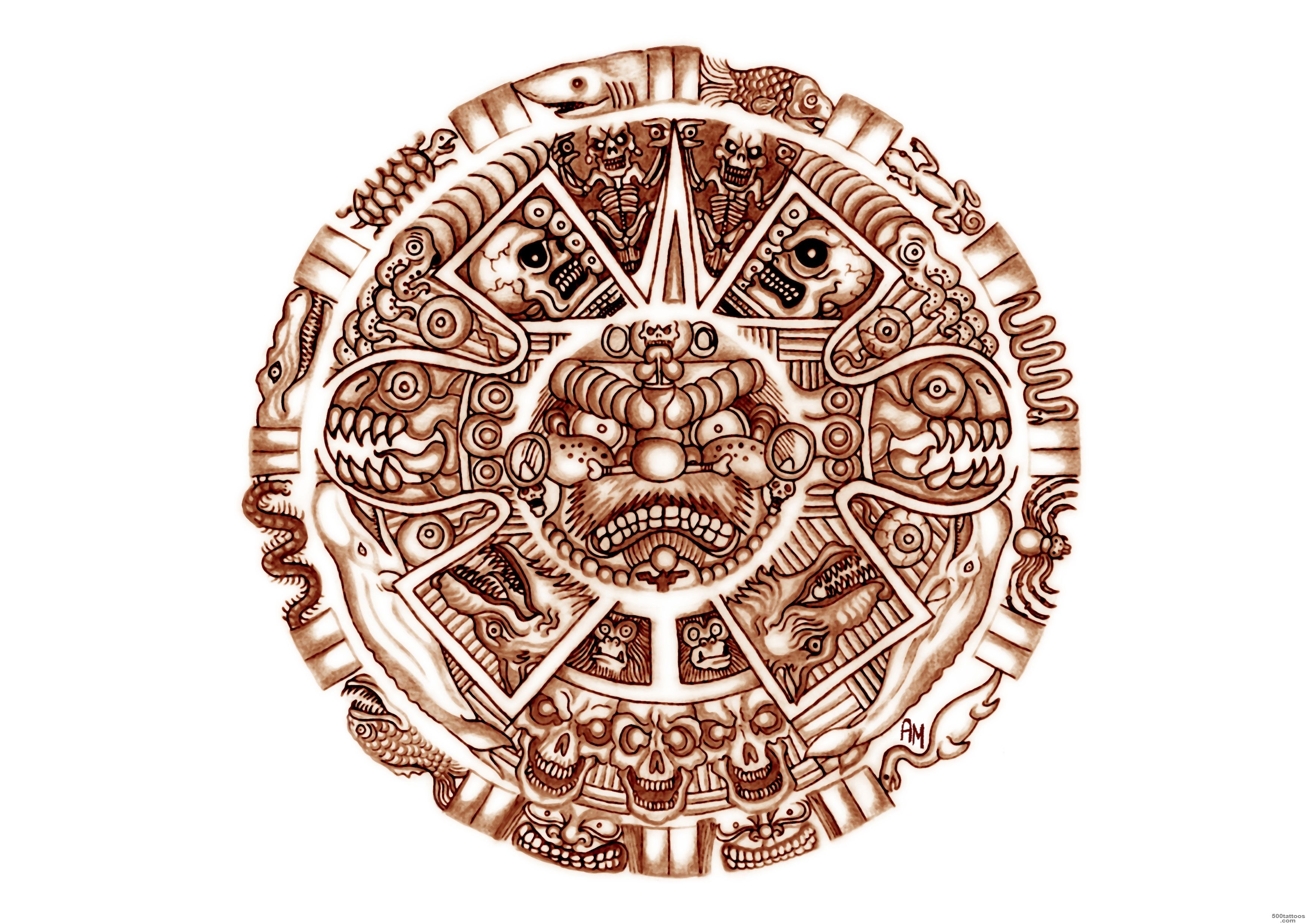 Pin Mayan Tattoos On Pinterest Inca Tattoo Aztec Designs And on ..._21