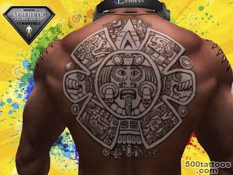 Second Life Marketplace   Tattoo Sol Maya on Torso Back_25