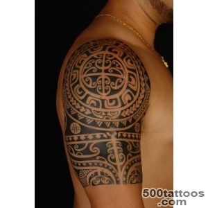 Maya And Maori Traditional Mask Tattoo Design   Tattoes Idea 2015 _40JPG