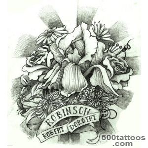 Horse-Bit-And-Flowers-Memorial-Tattoo-Design--Tattoobitecom_48jpg