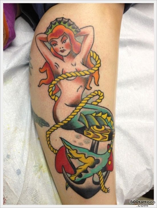 30 Beautiful Examples of Mermaid Tattoos_37
