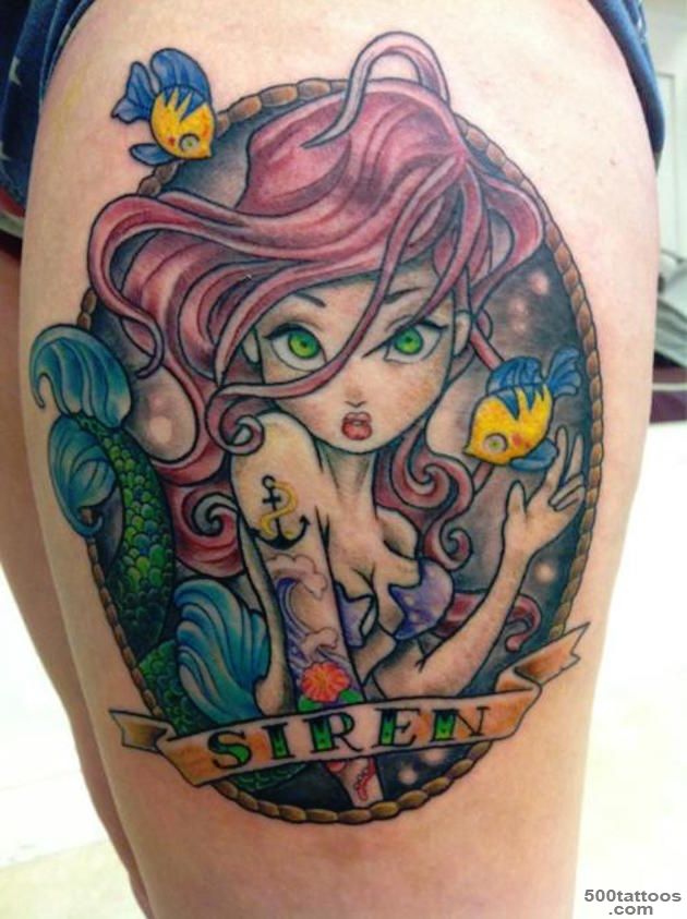59 Breathtaking Little Mermaid Inspired Tattoos   TattooBlend_28