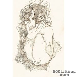 20+ Aquarius Mermaid Tattoos_20