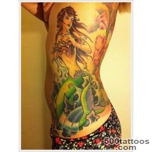 30 Beautiful Examples of Mermaid Tattoos_17