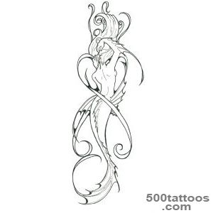 sketches and mermaid tattoo Mermaid Tattoo Pattern36 - tatyshkaru_18