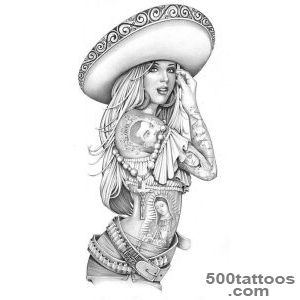Sombrero Girl We love Mexican Tattoos and images httpwww _38