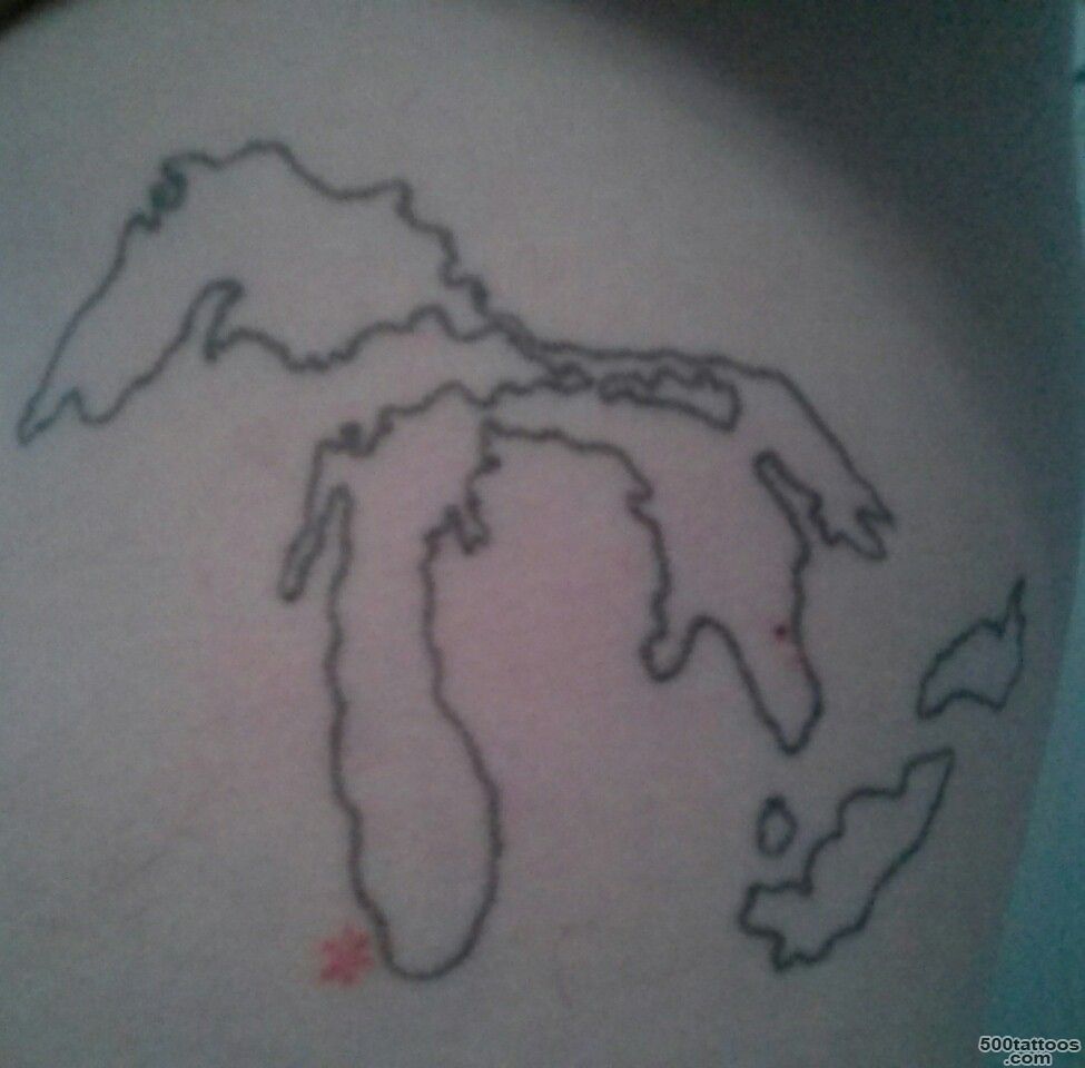 A mole appeared on my great lakes tattoo. Can you help me figure ..._34