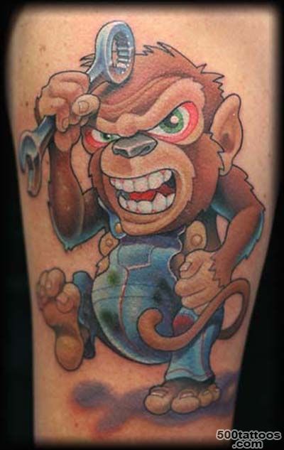 Monkey Tattoo  Free Tattoo Pictures_34