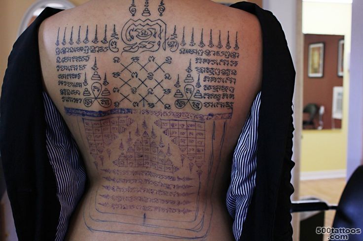 Sak Yant Khmer back tattoo  Tattoos  Pinterest  Buddhist Monk ..._32
