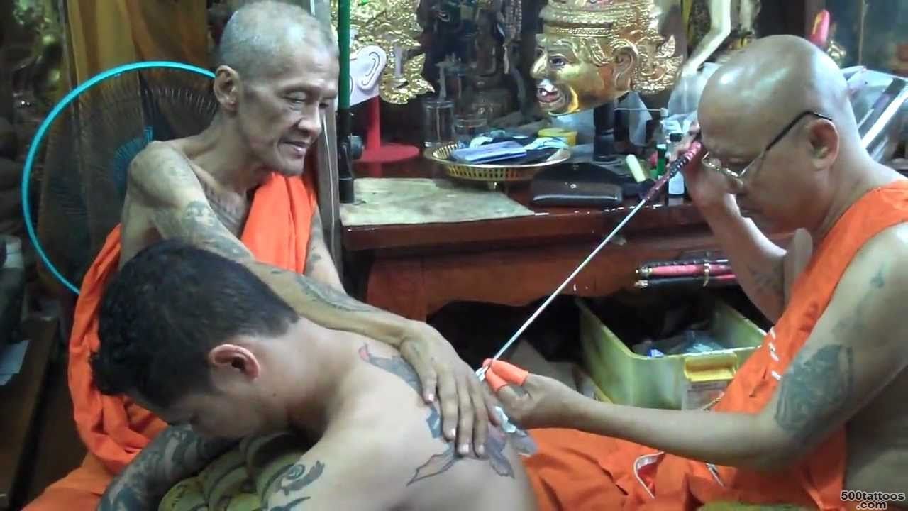 Thai Monk Tattoo   Receiving the Yant   Sakyant   YouTube_18