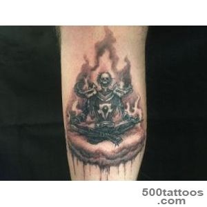 Here is my Undead Monk tattoo (not healed)  wow_37