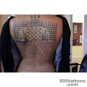 Sak Yant Khmer back tattoo  Tattoos  Pinterest  Buddhist Monk _32