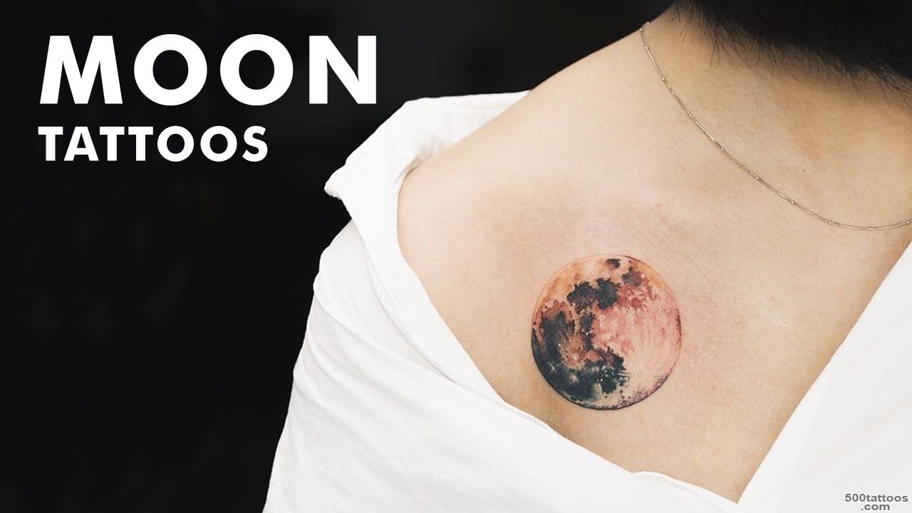 18 Beautiful Moon Tattoo Designs   YouTube_11