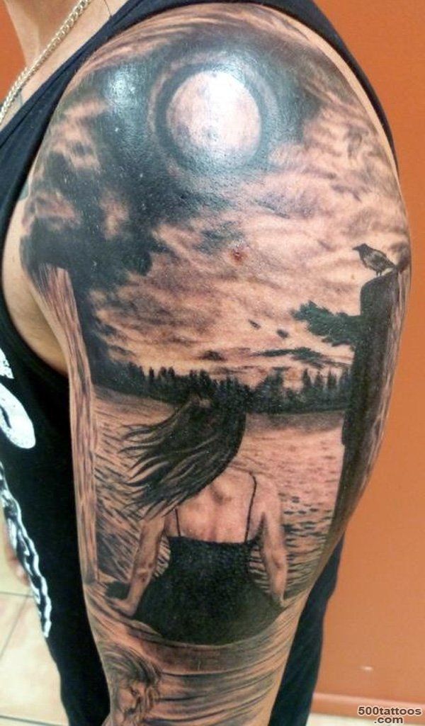 50 Examples of Moon Tattoos  Art and Design_26