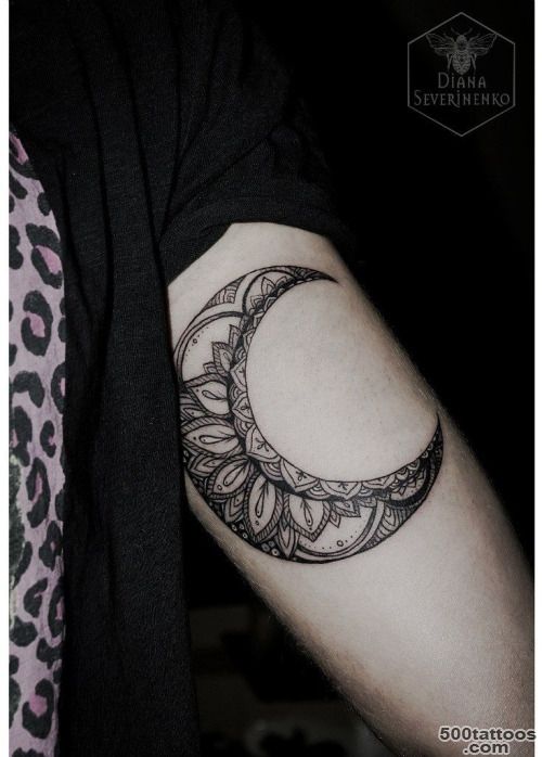 pattern moon tattoo  Tumblr_40