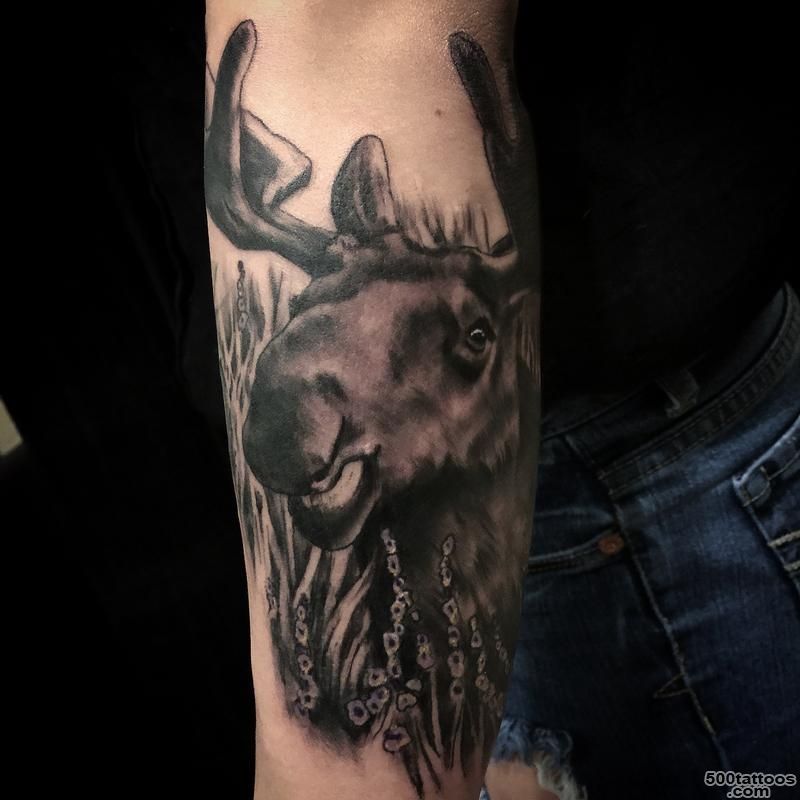 moose tattoo by Gabriel Londis  Tattoos_27
