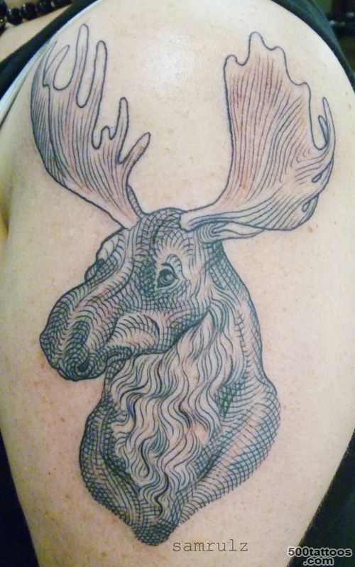 moose tattoo   Google Search  We Heart It  tattoo_47