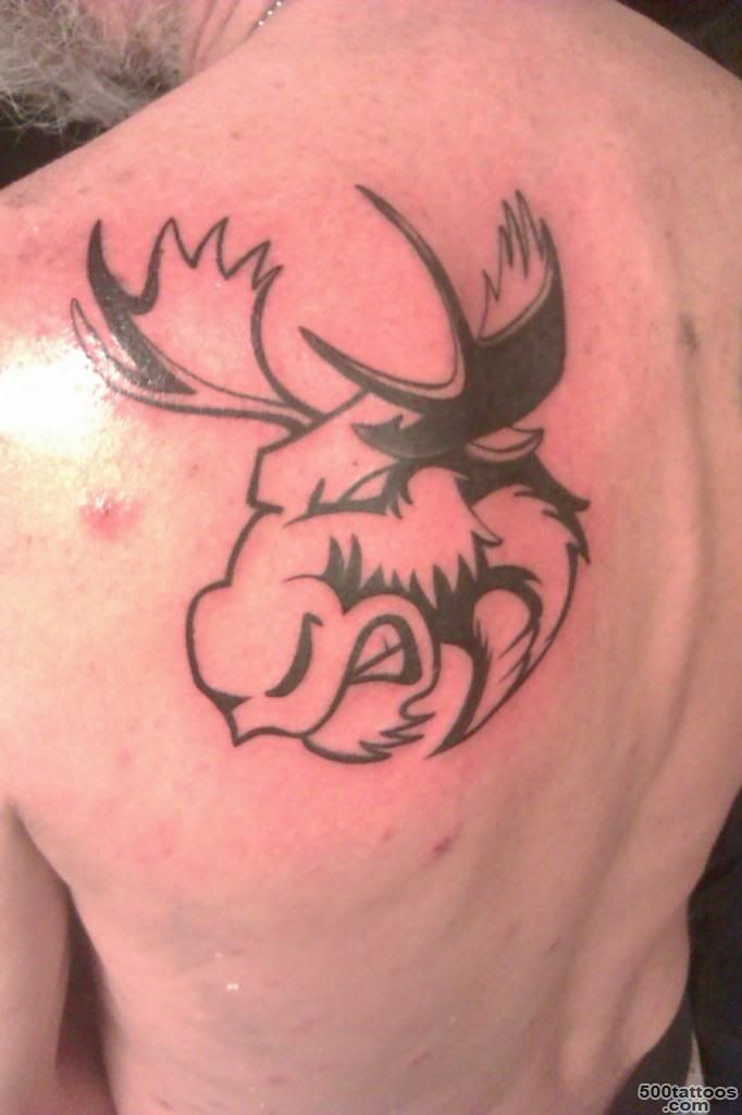 Pin Moose Tattoos On Pinterest Antler Vegas Tattoo And Deer on ..._48