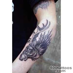 60 Moose Tattoo Designs For Men   Antler Ink Ideas_18