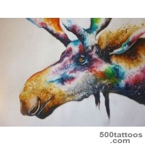 Front Burner — Moose Tattoo Design by English Artist David_39