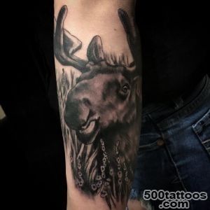 moose tattoo by Gabriel Londis  Tattoos_27