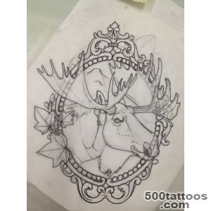 Weight Loss of a Nerdy Girl, stencil for my moose tattoo tomorrow _11