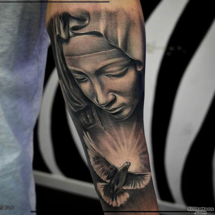 19+ Saint Mary Mother Of God Tattoos Designs_1