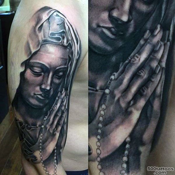 100 Virgin Mary Tattoos For Men   Religious Design Ideas_12