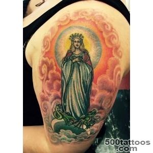 Upper Sleeve Saint Mary Mother Tattoo  Tattooshuntercom_40