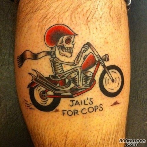 7+ Motorcycle Tattoos For Leg_4