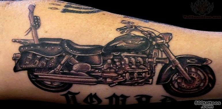 8+ Nice Motorcycle Tattoos On Arm_8