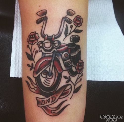 8+ Nice Motorcycle Tattoos On Arm_39