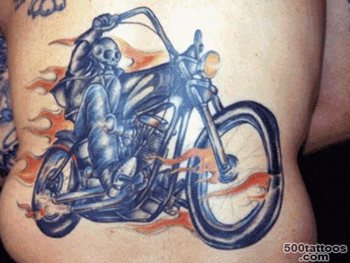 11+ Motorcycle Tattoos On Back_45