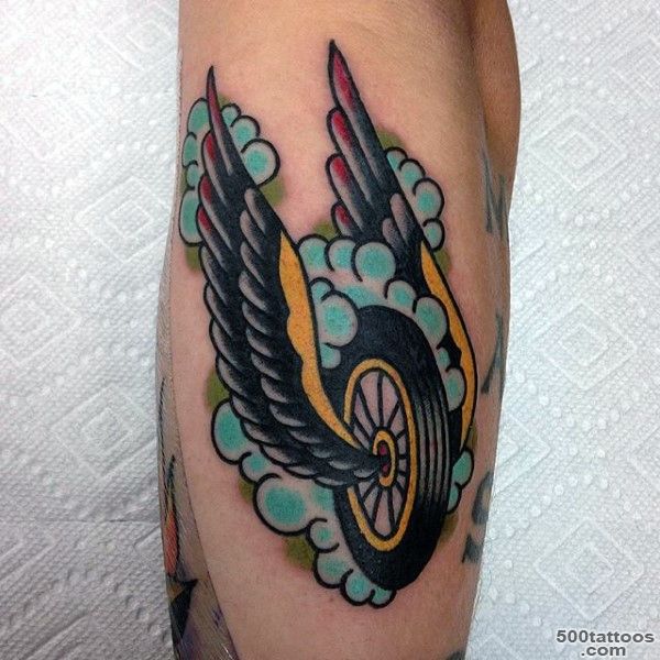 60 Motorcycle Tattoos For Men   Two Wheel Design Ideas_5