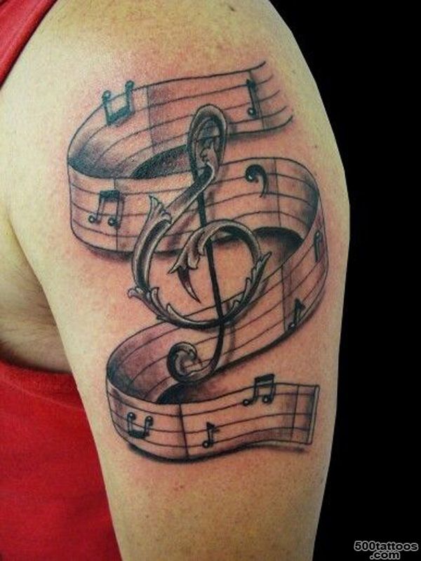 60 Awesome Music Tattoo Designs  Art and Design_8