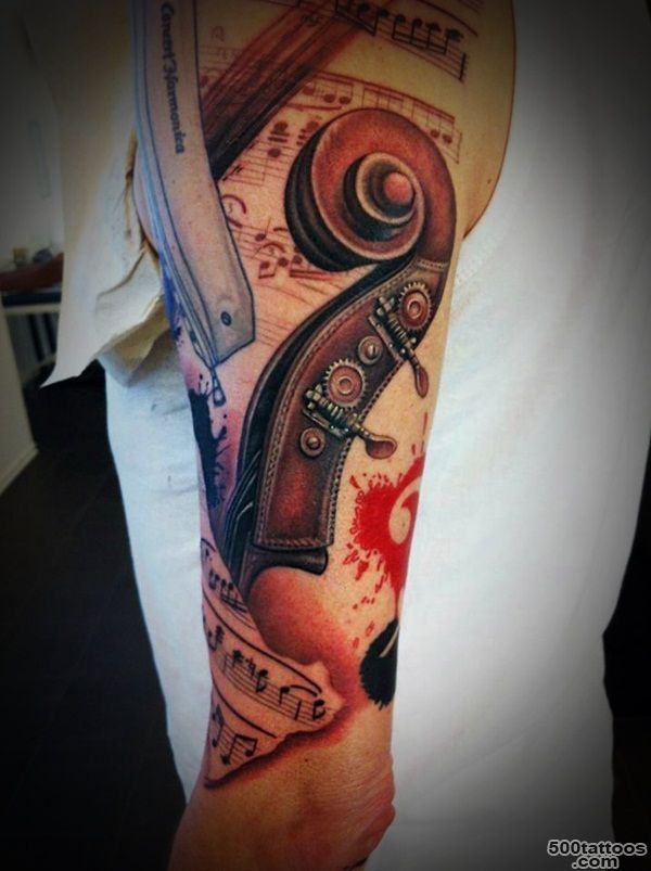60 Awesome Music Tattoo Designs  Art and Design_23