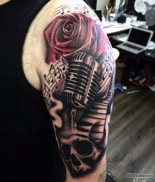 100 Music Tattoos For Men   Manly Designs With Harmony_15