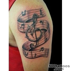 60 Awesome Music Tattoo Designs  Art and Design_8
