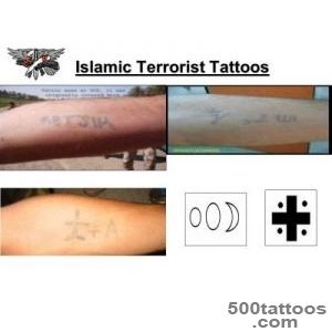 Islamic Terrorist Tattoos TATTOOS ARE TRADITIONALLY NOT ACCEPTABLE _15