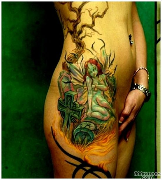 40+ Hot and Sexy Fairy Tattoo Designs for Women and Men_43