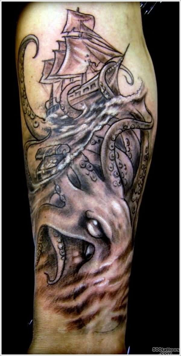 Mystical and amazing nautical tattoo on arm   Tattoo.wf_17
