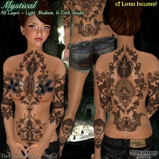 Second Life Marketplace   Para Designs Mystical Tattoo_4