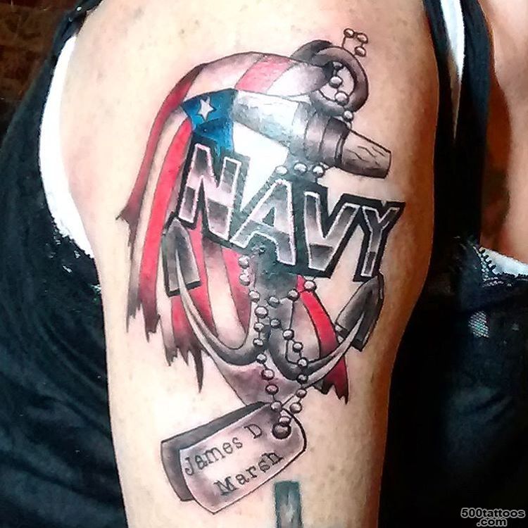 11+ Navy Tattoos On Shoulder_48