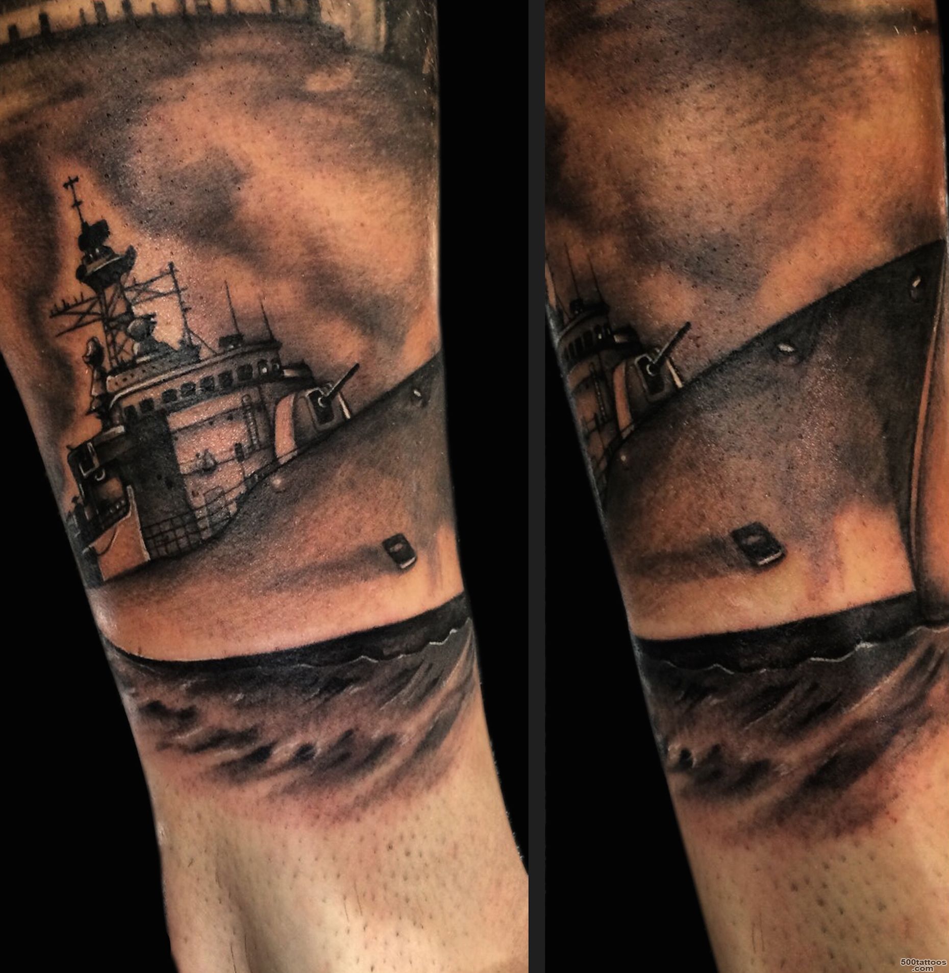 Pin Navy Skull Battleship Tattoo Military Times Pinterest on Pinterest_18